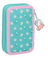 Schooletui met Accessoires Peppa Pig Pretty flowers Geel Munt 12.5 x 19.5 x 4 cm 29 Onderdelen - thumbnail