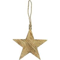 Hanger Star mangohout 19 cm | 48 stuks - thumbnail