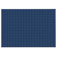 Verzwaringsdeken 135x200 cm 6 kg stof blauw - thumbnail