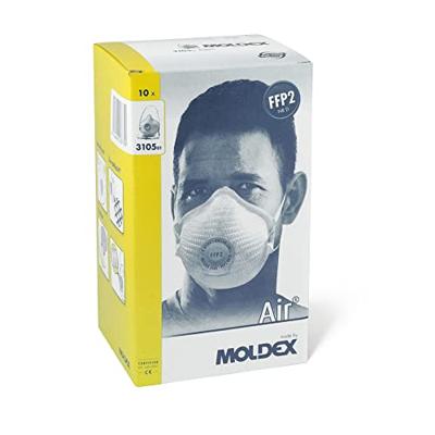 Moldex Air 310501 Fijnstofmasker met ventiel FFP2 D 10 stuk(s) EN 149:2001, EN 149:2009 DIN 149:2001, DIN 149:2009