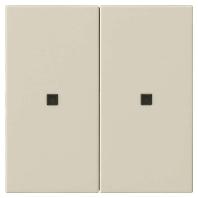 Gira knop voor serie tastdimmer S3000 creme glanzend 536201 - thumbnail