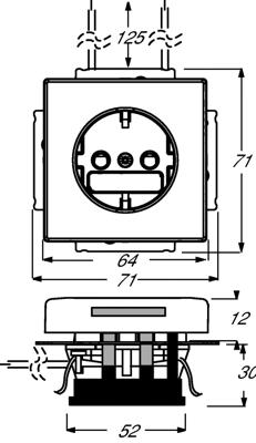 Busch-Jaeger inbouwwandcontactdoos met randaarde 20 EUCBLI-84 studiowit