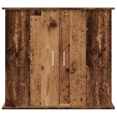 Aquariumstandaard 81x36x73 cm bewerkt hout oud houtkleurig