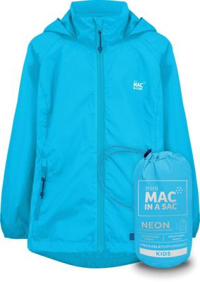 Mac in a sac Jack Mac Kids Regenjas Kinderen Neon Blue 8/10 yrs Mac in a sac Jack Mac Kids Regenjas Kinderen Neon Blue 8/10 yrs