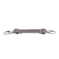 The Hantler Chest strap Gray / Old silver, large 33cm - thumbnail