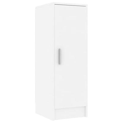 Schoenenkast 32x35x92 cm bewerkt hout wit - thumbnail