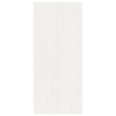 Dressoir 70x33x76 cm massief grenenhout wit