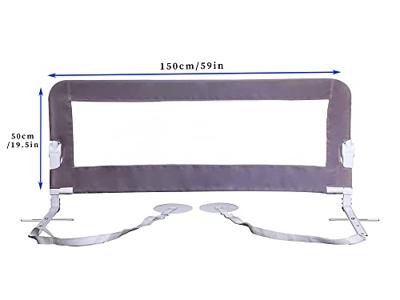 Dreambaby Nicole Bed Barriere - Bedden en platte bedden - meten van 150 cm breed en 50 cm hoog - grijs