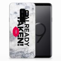 Samsung Galaxy S9 Plus Siliconen hoesje met naam Already Taken White - thumbnail