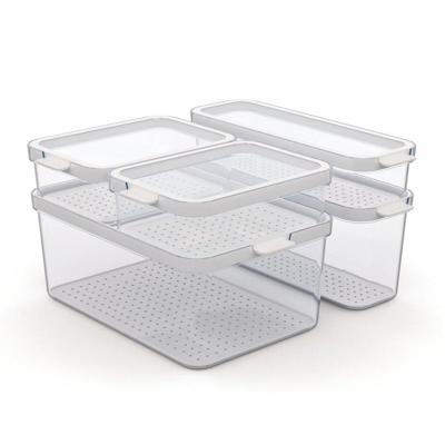 Rotho cauma set koelkastorganizer 4.65l + 2l + 1.15l + 2x 1.2l transparant Rotho cauma set koelkastorganizer 4.65l + 2l + 1.15l + 2x 1.2l transparant