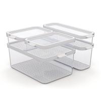 Rotho Cauma Set Koelkastorganizer 4.65L + 2L + 1.15L + 2x 1.2L Transparant - thumbnail