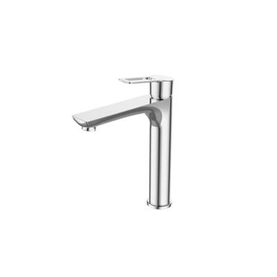 Sanimar Palma Lavabo Wastafelkraan Verhoogd 26x15.6 cm Messing Chroom