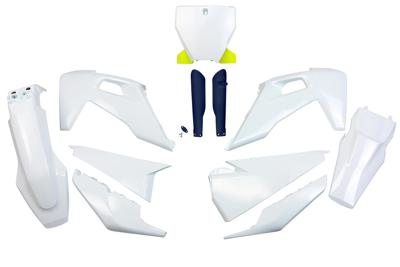 UFO PLAST kappenset trim kit ufo husqvarna oem wt/ye/bl
