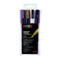 Paintmarker uni posca pc3m f 4st assorti - thumbnail