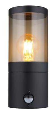 Globo Zwarte buitenlampXeloo met sensor - 32014BSS