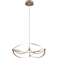 LED Hanglamp - 42W - Dimbaar Warm Wit 3000K - Rond Mat Goud Aluminium - thumbnail
