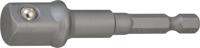Promat/Tecwerk Adapter | aandrijfzeskant 1/4 inch | aandrijfvierkant 1/2 inch | lengte 72 mm - 4000821080 - thumbnail