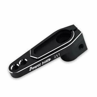 Aluminium servo hevel enkel, 20mm, Futaba (25T) - Zwart (totale lengte: 35mm) Aluminium servo hevel enkel, 20mm, Futaba (25T) - Zwart (totale lengte: 35mm)