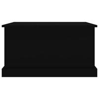 Opbergbox 70x40x38 cm bewerkt hout zwart - thumbnail