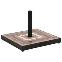 VidaXL Parasolvoet vierkant 12 kg terracottakleurig wit - thumbnail
