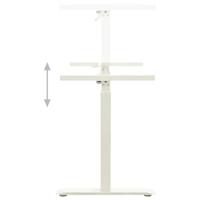 Zit-stabureauframe met slinger handmatig wit - thumbnail