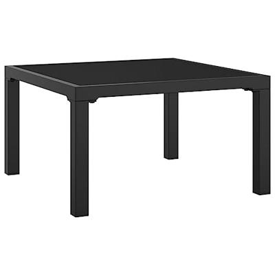 Voetenbankje met kussen poly rattan zwart en grijs