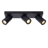 Lucide TAYLOR - Plafondspot Badkamer - LED Dim to warm - GU10 - 3x5W 2200K/3000K - IP44 - Zwart - thumbnail