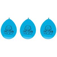 Haza Witbaard Ballonnen geboorte jongen zak a 6 stuks - thumbnail