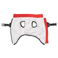 Hondenjas met harnas waterdicht reflecterend rood 2XL - thumbnail