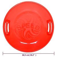 VidaXL Slee rond 66,5 cm pp rood - thumbnail