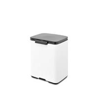 Brabantia Bo afvalemmer 7 liter met kunststof binnenemmer white - thumbnail