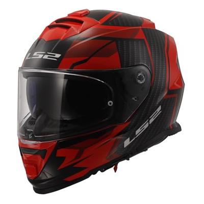 LS2 integraalhelm "ff800 storm ii tracker" helmet ff800 storm ii tracker s black/red