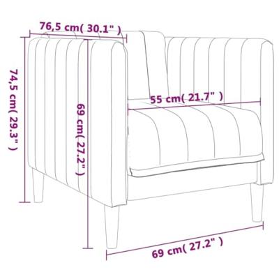 Fauteuil stof blauw Fauteuil stof blauw