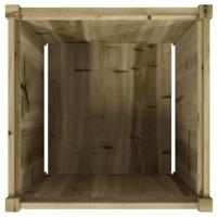 Plantenbak 60x60x60 cm geïmpregneerd grenenhout - thumbnail