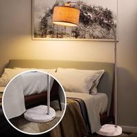 Booglamp - Stoffen Kap - Marmeren Voet - 150-175 cm- Beige - thumbnail