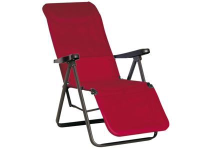 Tuinstoel relax LEGANES antraciet/bordeaux Tuinstoel relax LEGANES antraciet/bordeaux