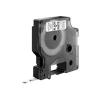 Dymo D1 tape 6 mm, zwart op wit - thumbnail