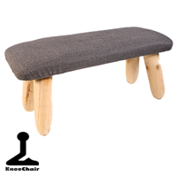 Meditatiebankje Hout Antraciet - thumbnail