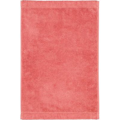 Cawö Cawo Lifestyle Uni Gastendoekje 30x50 koralle