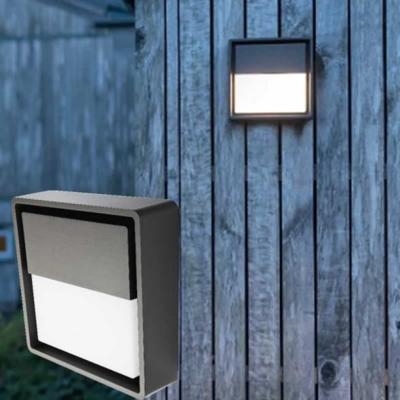 LED buitenlamp grafiet dimbaar SG Frame Square Wall 6W 300 lumen 3000K vandaalbestendig IK10 24x24cm