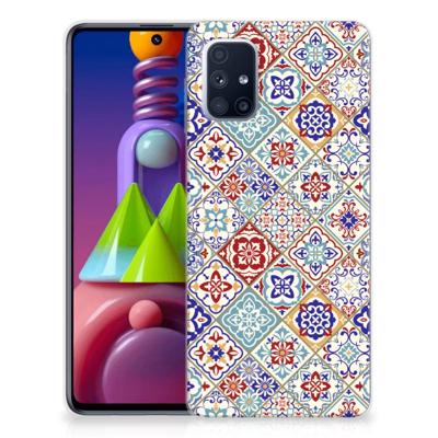 Samsung Galaxy M51 | TPU | Siliconen hoesje | Tiles Color Samsung Galaxy M51 | TPU | Siliconen hoesje | Tiles Color