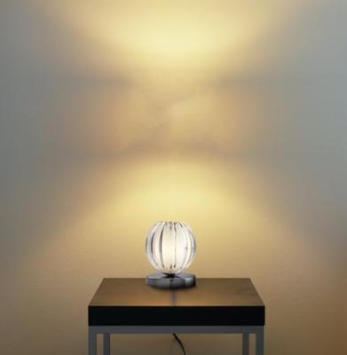 Searchlight TafellampClaw 14cm chroom met helder glas - EU1811CL