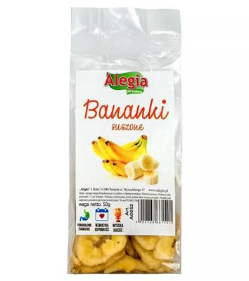 ALEGIA Dried bananas - snack voor knaagdieren en konijnen - 60g