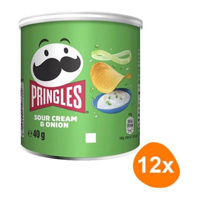 Pringles - Sour Cream & Onion - 12x 40g