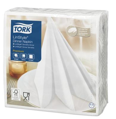 Dinerservet tork linstyle premium wit 478722