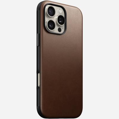 Nomad Modern Nomad lederen hoesje iPhone 16 Pro Max - Brown
