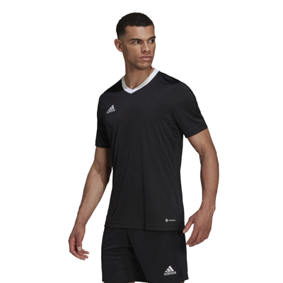 adidas Entrada 22 Voetbalshirt Zwart Wit