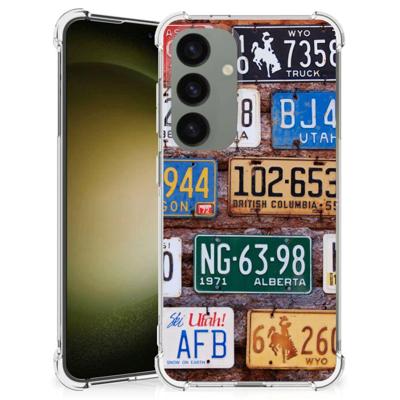 Samsung Galaxy S24 Anti-shock Hoesje met foto Kentekenplaten Samsung Galaxy S24 Anti-shock Hoesje met foto Kentekenplaten