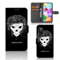 Telefoonhoesje met Naam Samsung Galaxy A41 Skull Hair - thumbnail