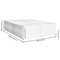 Bedframe zonder matras 160x200 cm fluweel donkergroen - thumbnail
